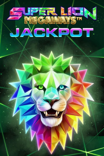 Lev na naslovnici Super Lion Megaways Jackpot, Betrepublic